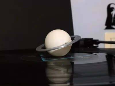 Saturn Planet and turntable decoration