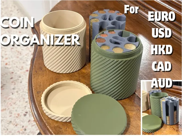 COIN ORGANIZER –Now for Euro, USD, HKD, CAD & AUD!