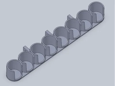 Army paint holder for pegboard