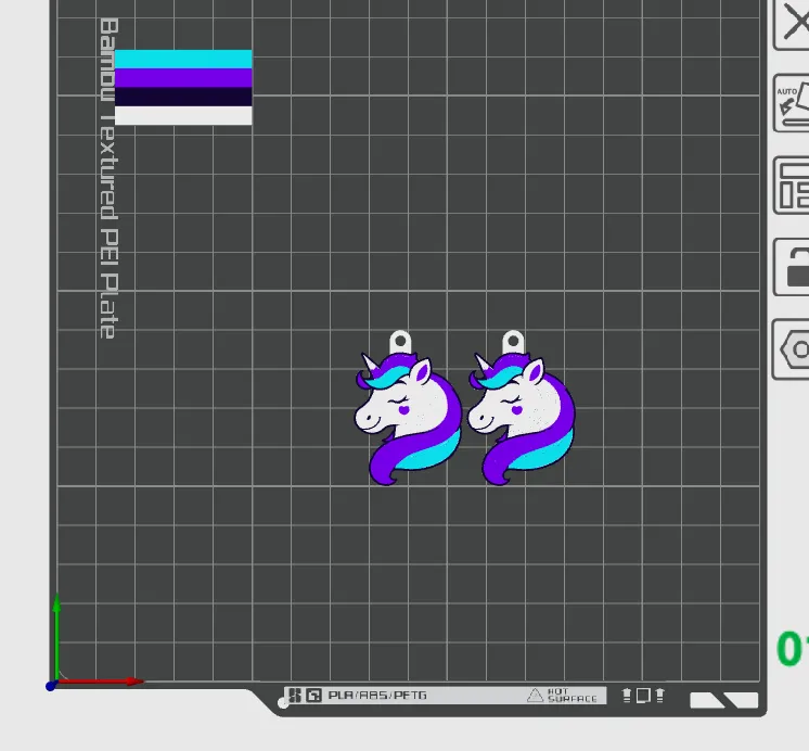 Unicorn Earrings view 3