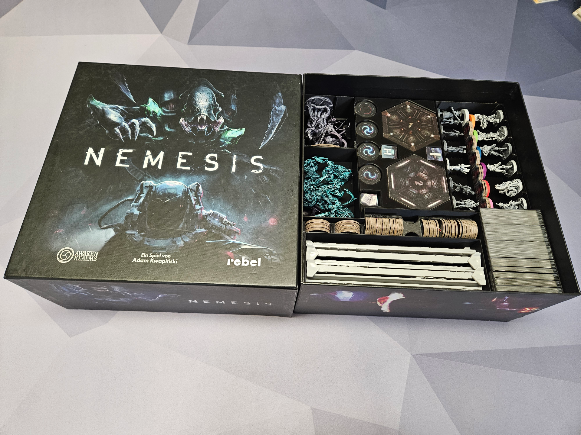 Nemesis Board Game Insert (incl. expansions)