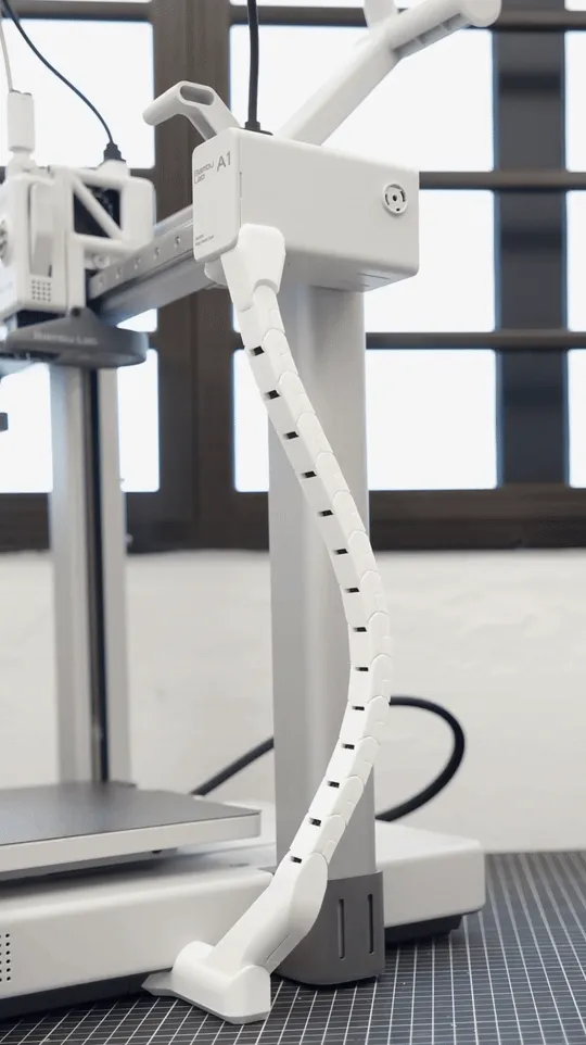 A1 side drag chain, cable chain view 2