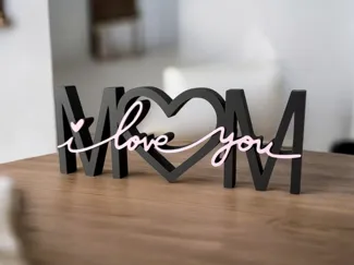 MOM - i love you - Muttertagsgeschenk