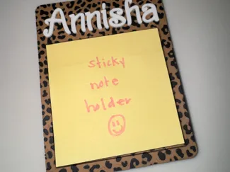 Leopard Sticky Note Holder