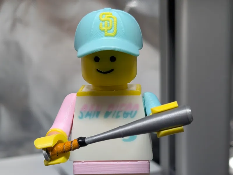 Custom MLB Padres Baseball Legobricks brickman