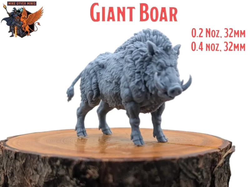 Giant Boar - MGM Print-Ready Mini