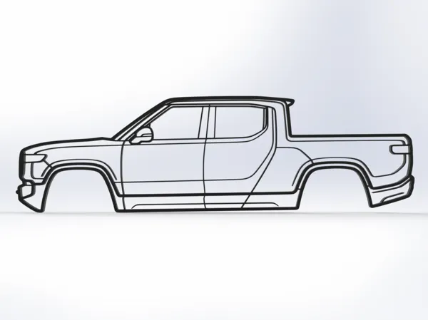 Décoration murale Rivian R1T