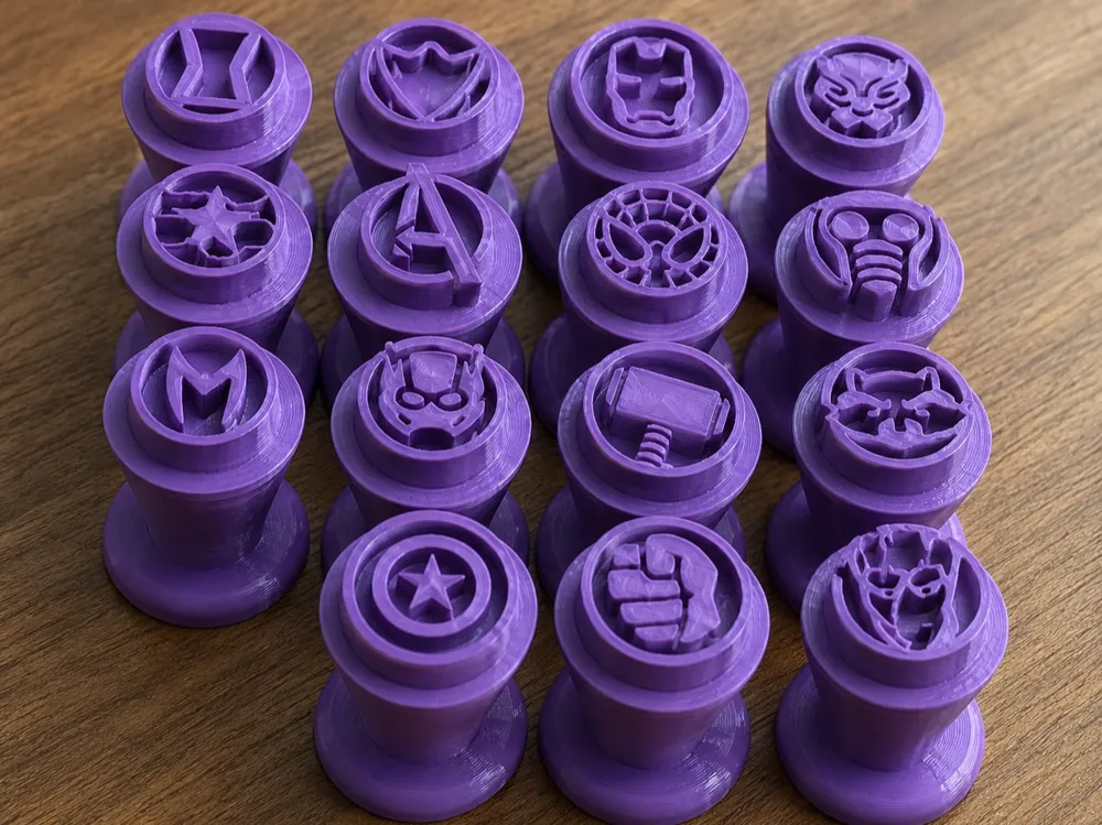 Modelo para impresión 3D: KIT AVENGERS | Carimbos para Brigadeiros e Doces. Referencia del modelo original.