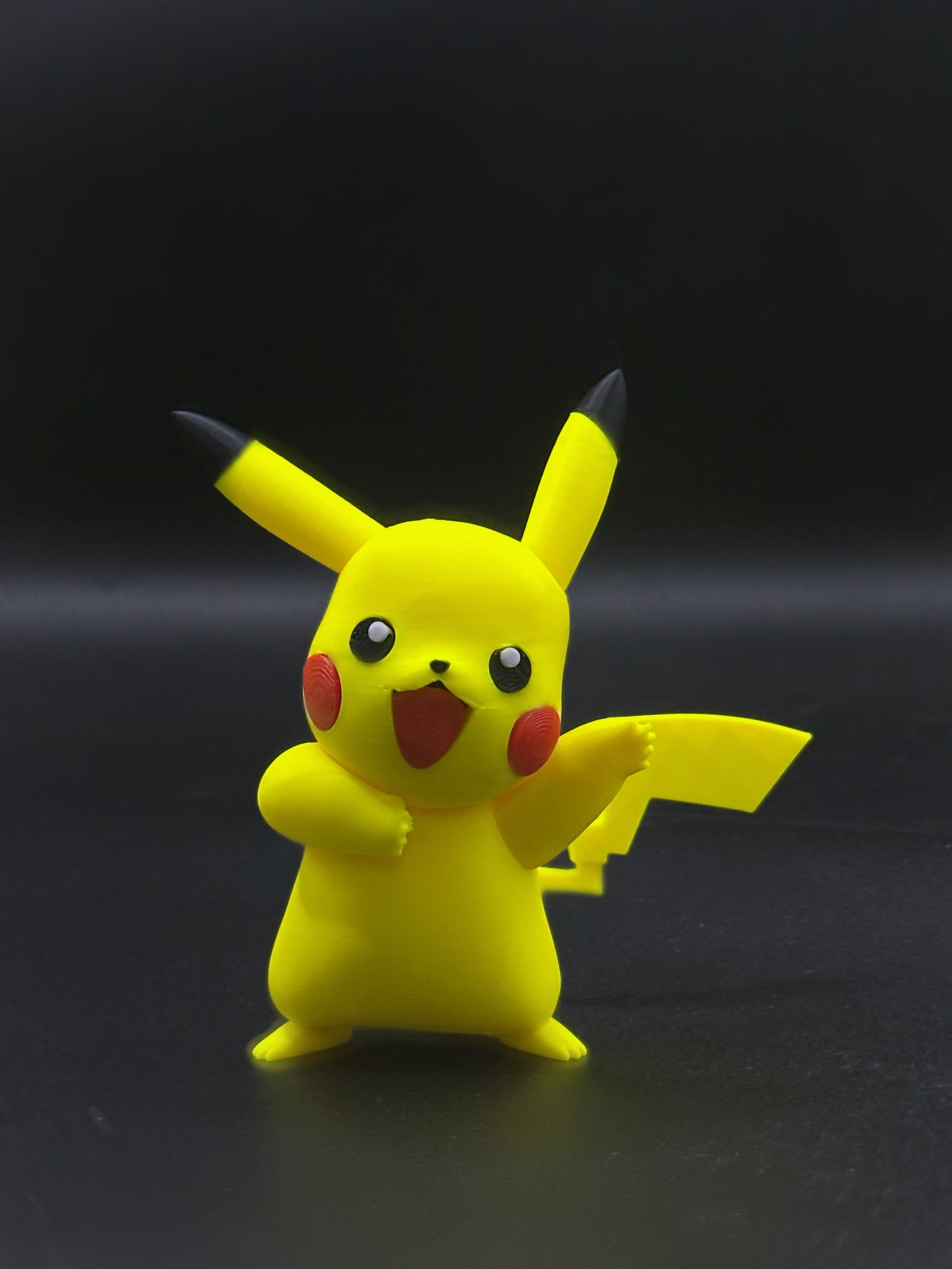 Miniatura 1 do modelo 3D pikachu宝可梦25皮卡丘—欢乐站姿+磁吸灯底座 （无需AMS+配件可选）
