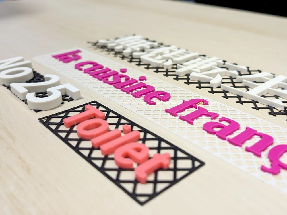 Mesh-Backed Text Generator - Free 3D Print Model - MakerWorld