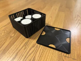 Tire case holder with lid - 1/10 offroad carpet