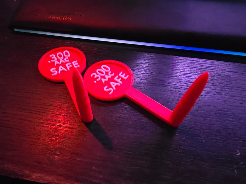 300 AAC Weapon Safe Flag