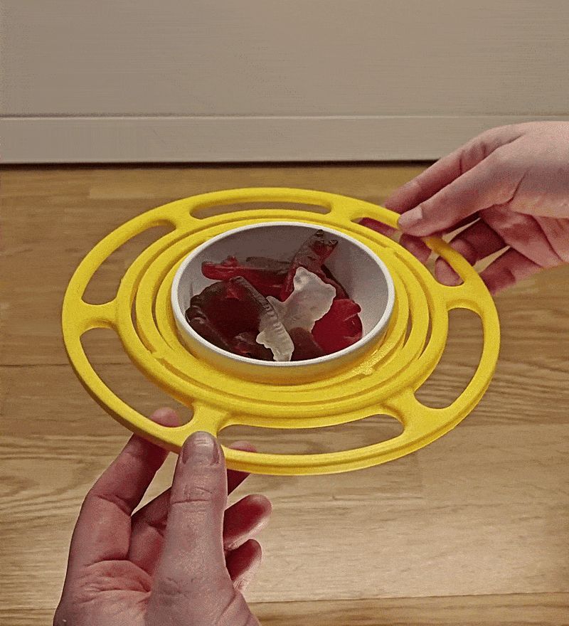 No Spill gyro Bowl - Corcelain