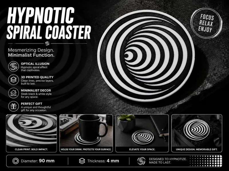 Hypnotic Spiral Coaster