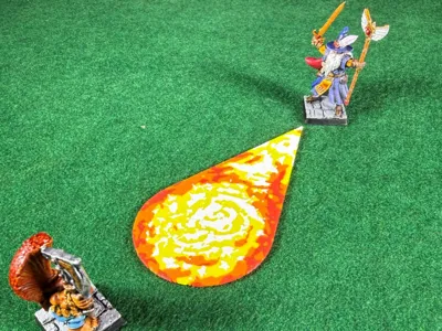 Hand Flamer/Small Flame Template