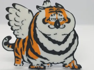 Fat Tiger Griffon Magnet