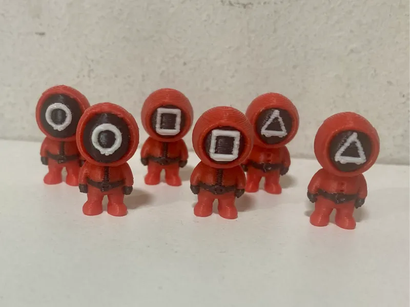 Mini Personajes del Juego del Calamar
