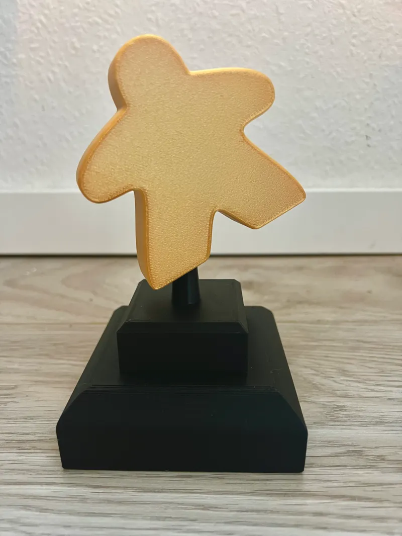 Simple Meeple board game trophy