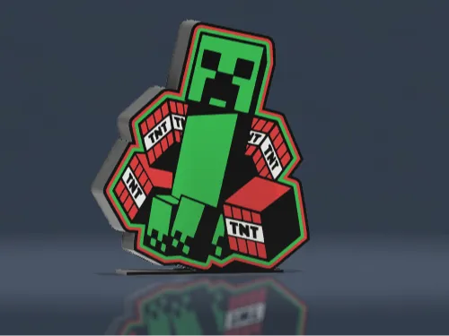Minecraft creeper light box