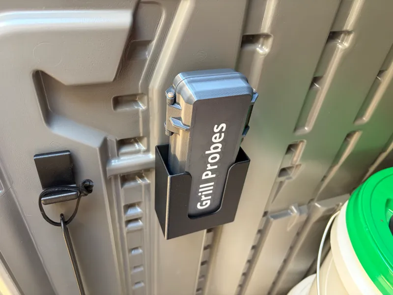 Grill Temperature Probe Holder Box