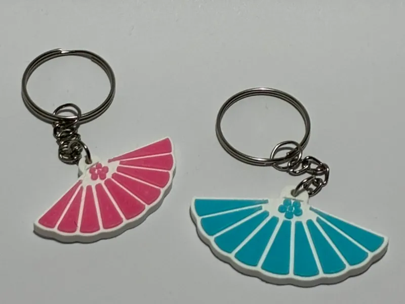Mini Abanico Andaluz Llavero | Diseño 3D