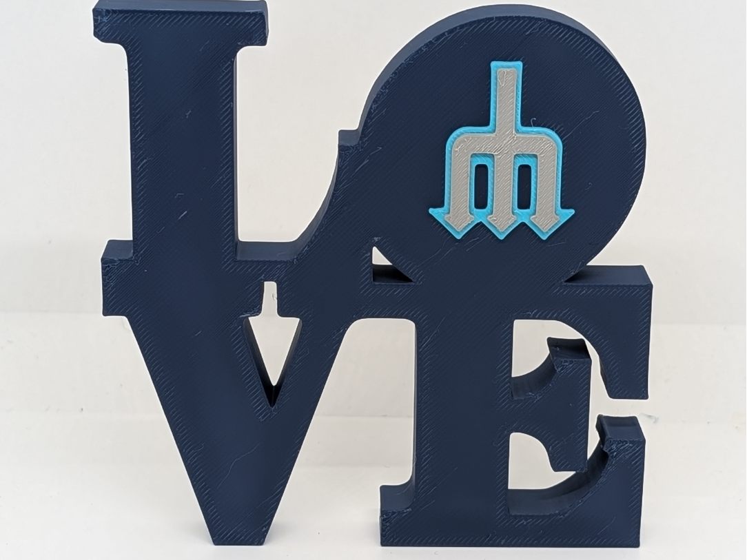 MLB Seattle Mariners Love Park Sign for Mancave