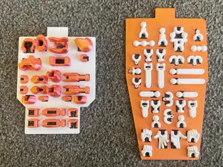 AMS Dummy 13, snap off parts, clean and easy.