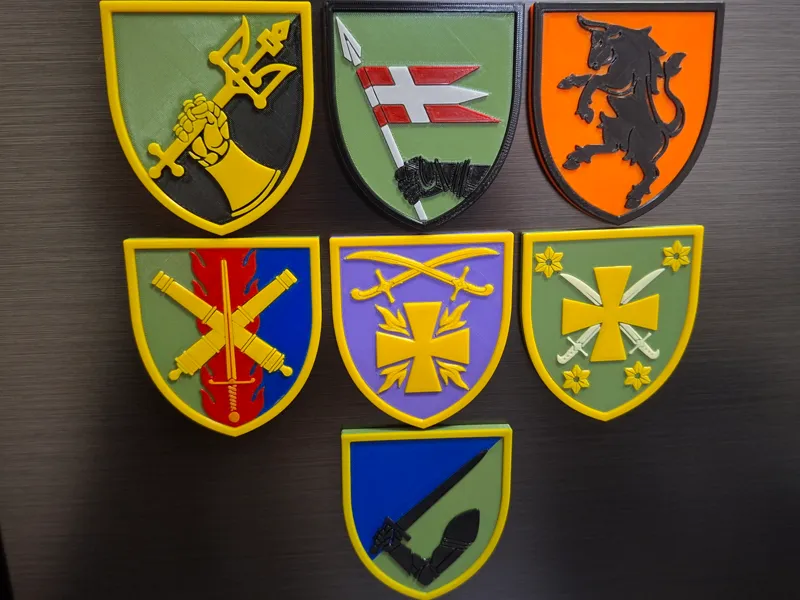 10th Army Corps Ukraine Brigade insignias
