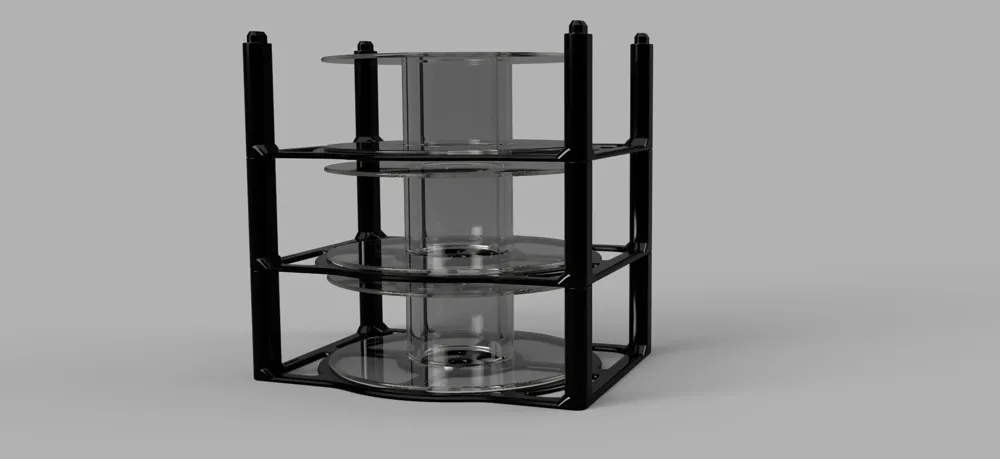 Spools Material Stacking Simple stackable storage solution for your spools - Free 3D Print Model ...