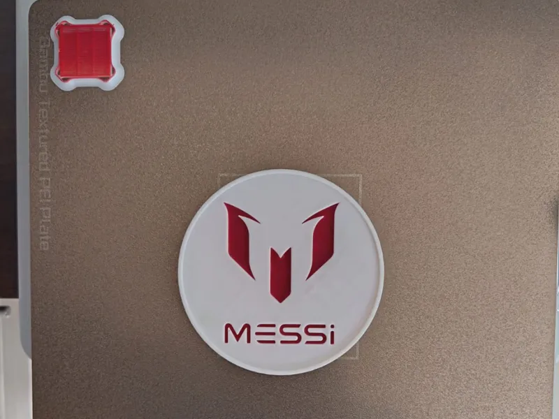 Posa Vasos logo Leonel Messi (Modelo editable)