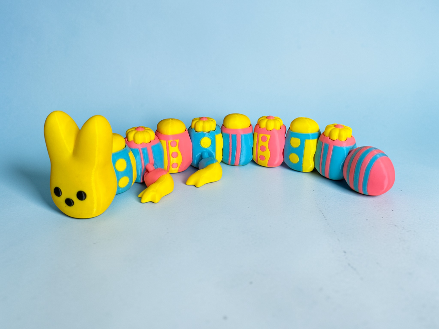 Easter Peep Fidget Clicker Flexi Dragon Figure
