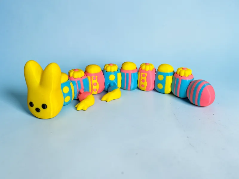 Easter Peep Fidget Clicker Flexi Dragon Figure