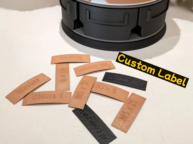 Label customization for specific organizer
