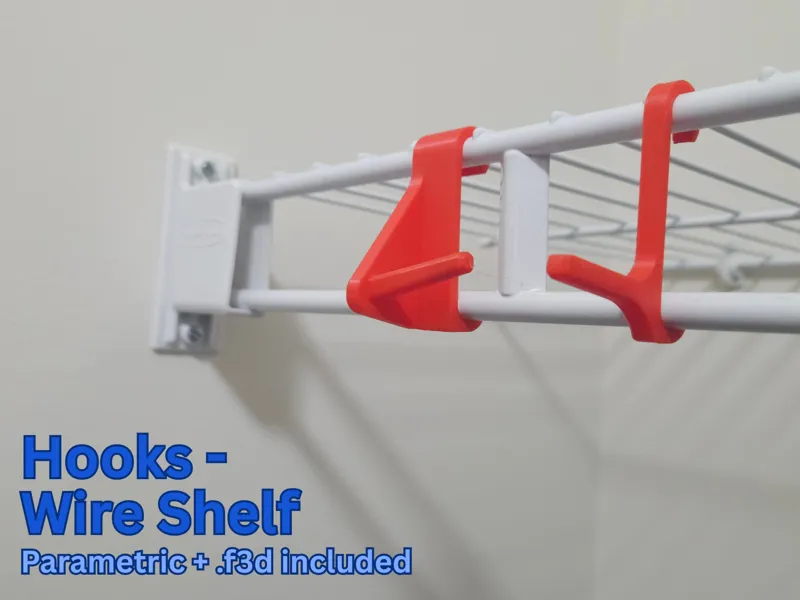 Parametric Wire Shelf Hooks