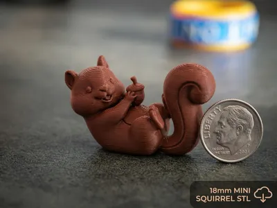 Mini Squirrel – 18mm, Only 2g , Maximum Cuteness