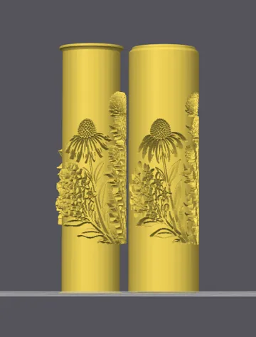 Modelo para impresión 3D: Texture Roller V401 | Flowers — vista de referencia 5