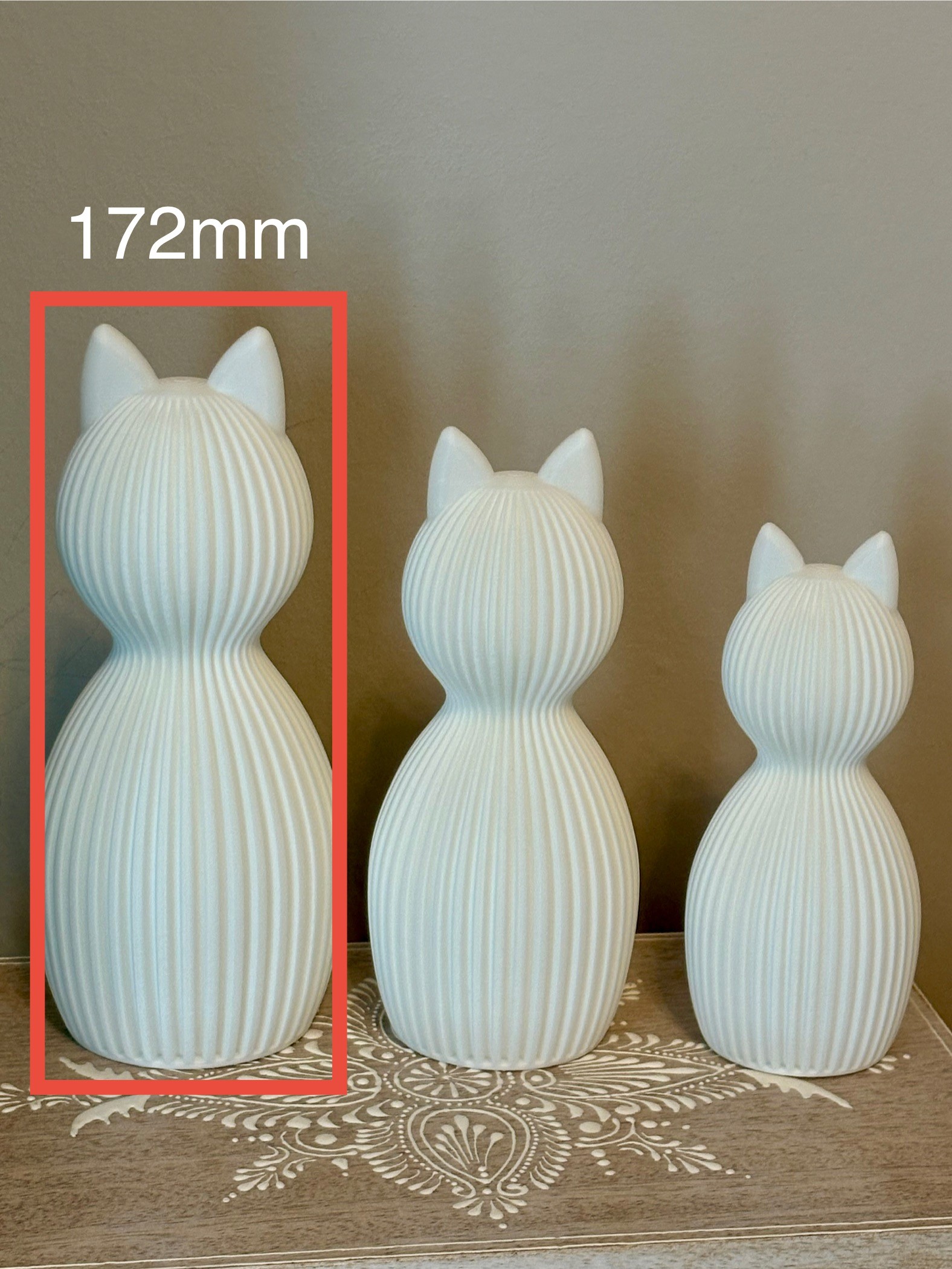 Cat 172 mm high 0.2mm layer