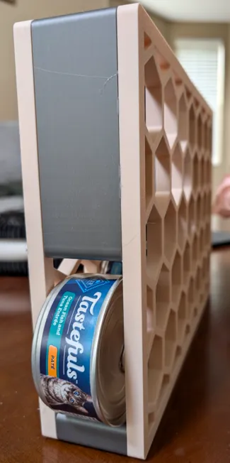 Stackable 5oz cat food can organizer