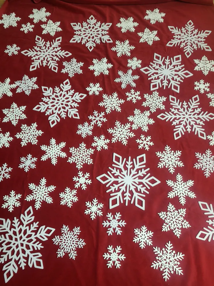 Snowflake With Design Set of 13 Snowflake Designs - Free 3D Print Model - MakerWorld
