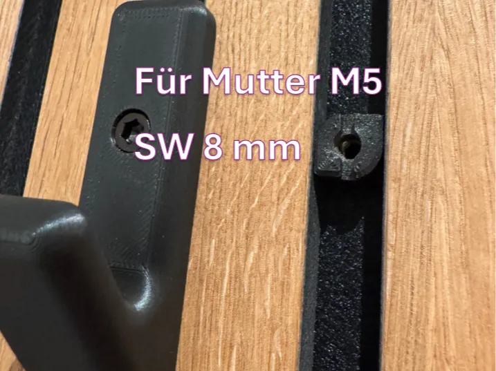Acoustic Panel Holders (Woodupp) M5 nut 