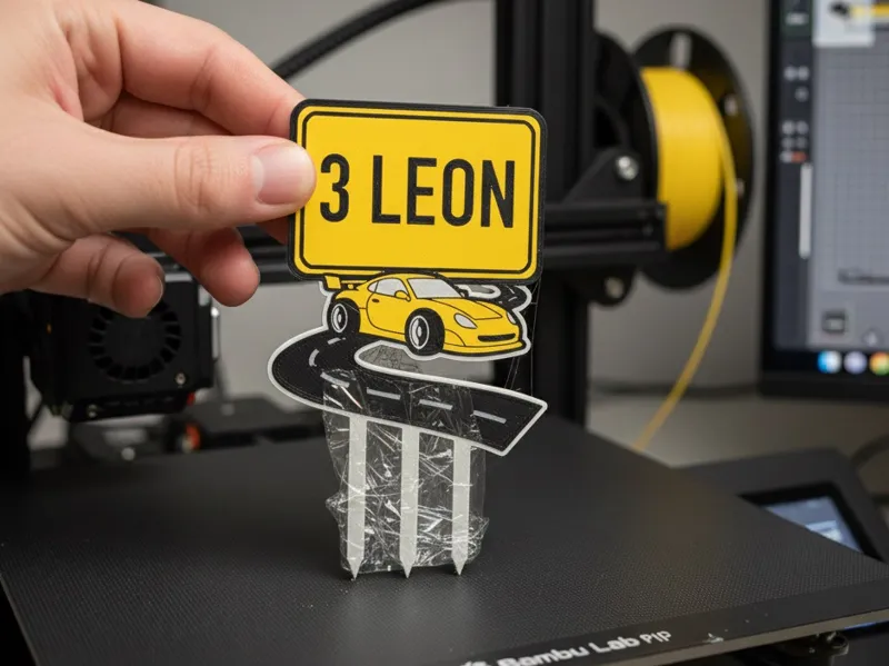 Personalisierten Sportwagen Cake Topper Auto