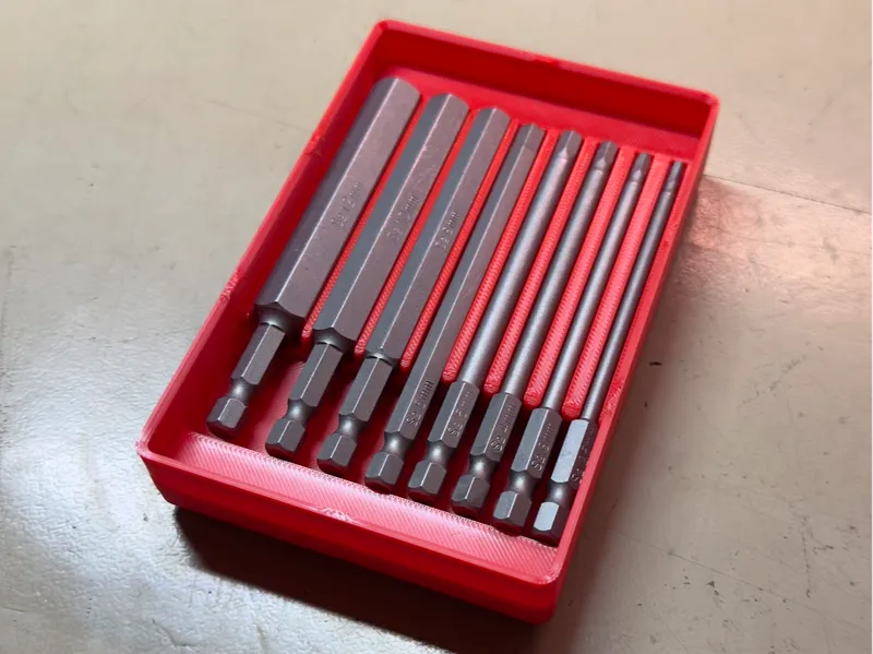 Gridfinity 100mm Hex Bit Bin