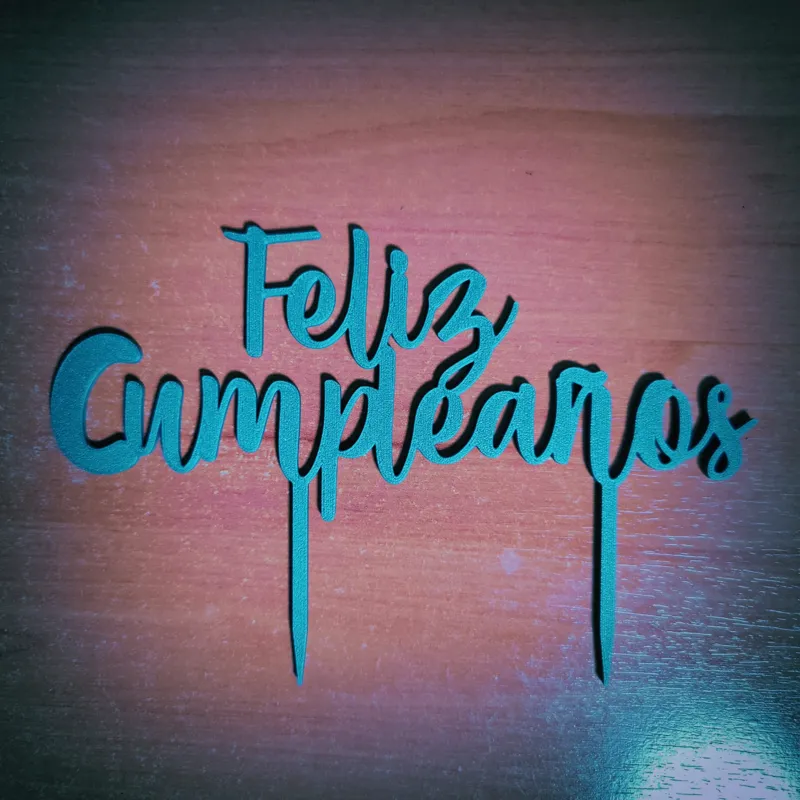 spanish FELIZ CUMPLEAÑOS DECORACION TARTA