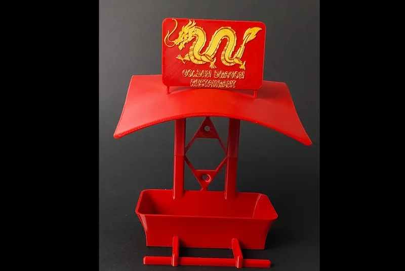 Bird feeder Chinese restaurant, GOLDEN DRAGON