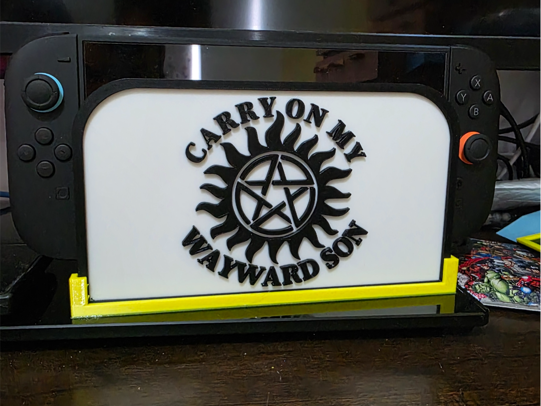 supernatural carry on my wayward son switch2 plate