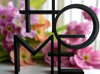 Stylische HOME-Deko