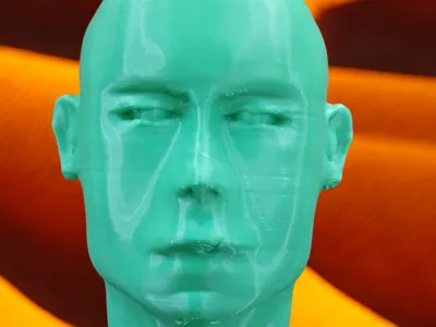Bald Sculpted Head Model