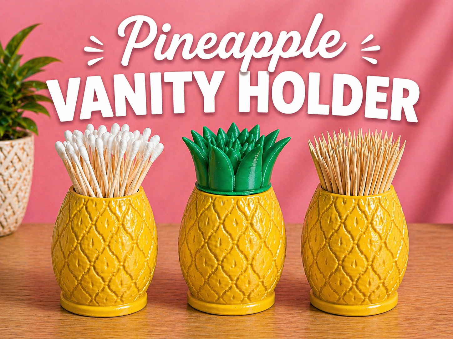 Pineapple Vanity Holder