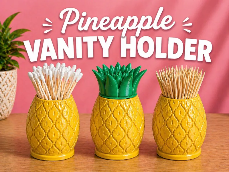 Pineapple Vanity Holder