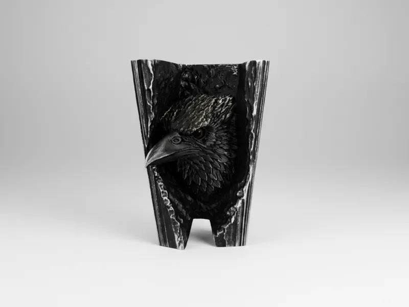 Raven Book Nook Gothic Decor
